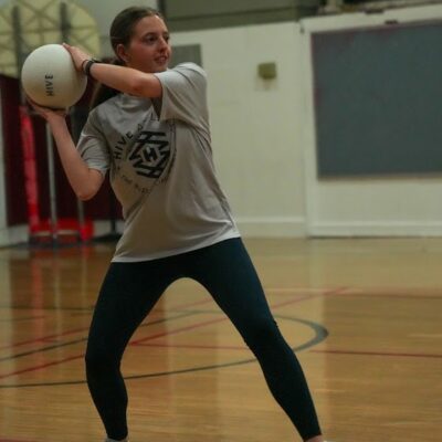 gray throw dodgeball
