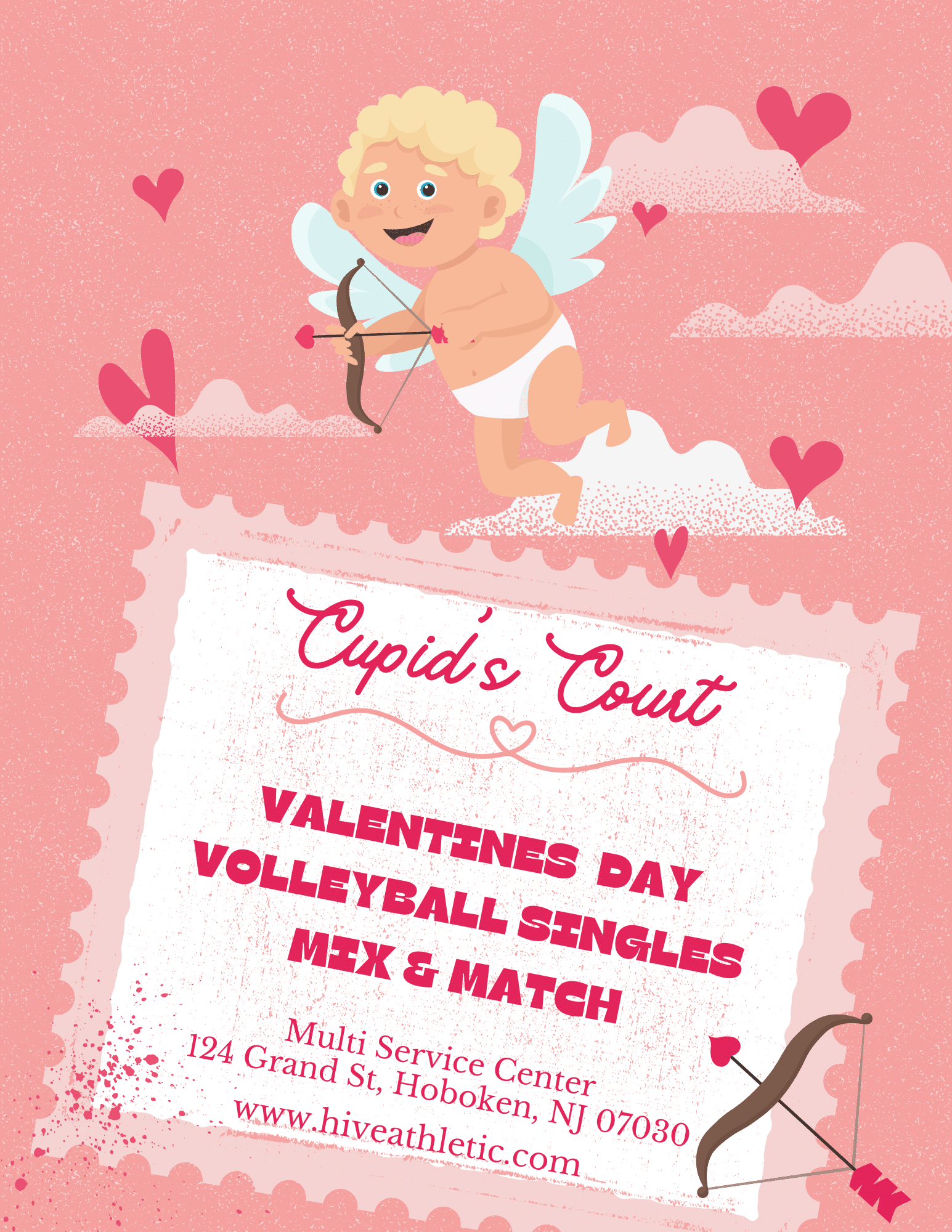 Valentines Day Volleyball Singles Mix and Match