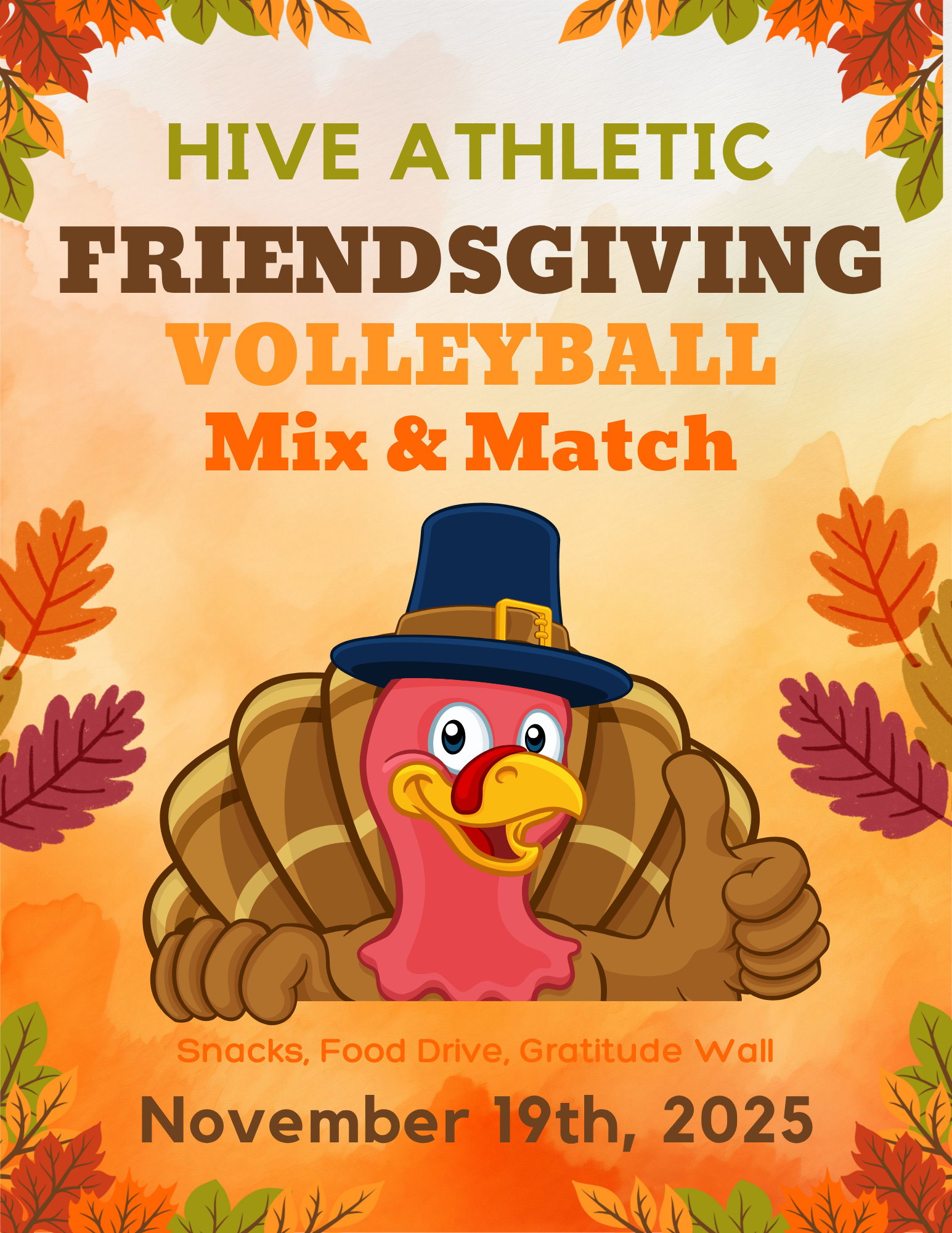 Friendsgiving Volleyball Mix & Match